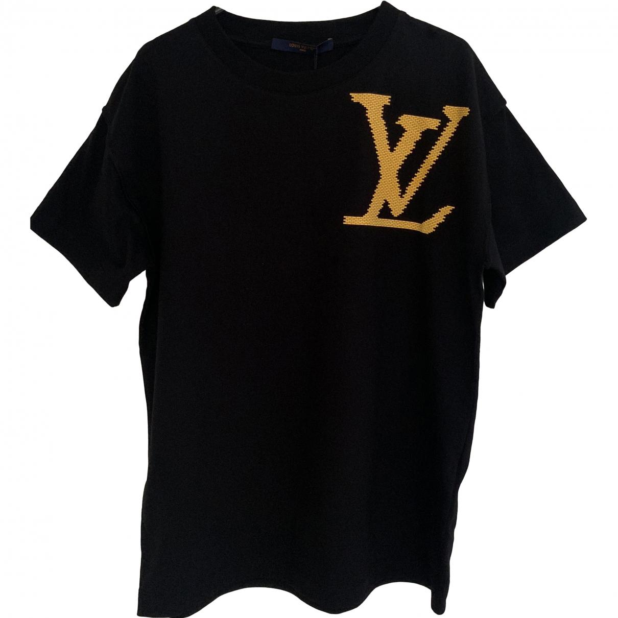 Louis Vuitton Pre-owned Black Cotton T-shirts for Men - Lyst