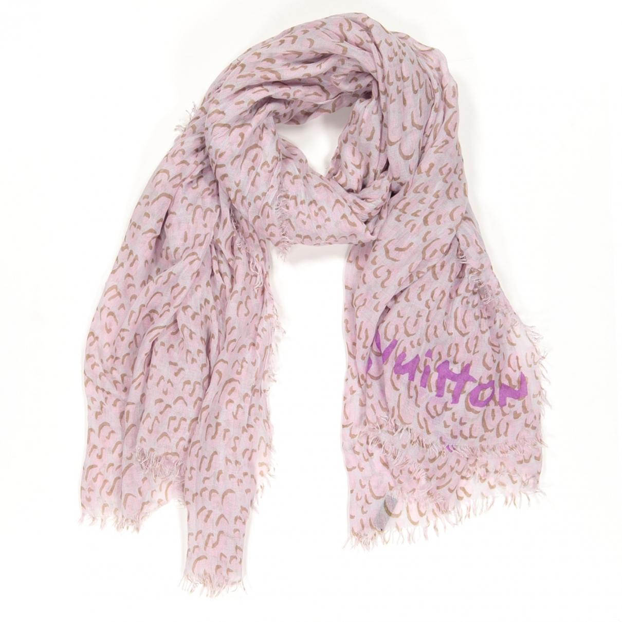 Louis Vuitton Pre-owned Pink Cashmere Scarves - Lyst