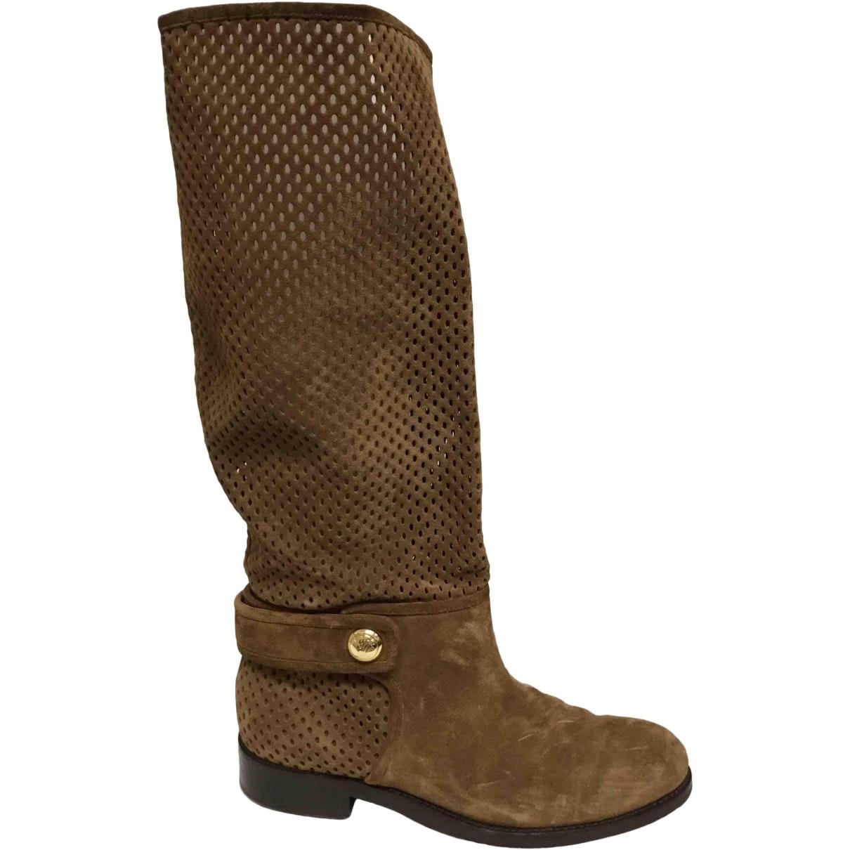 Louis Vuitton Riding Boots in Brown - Lyst