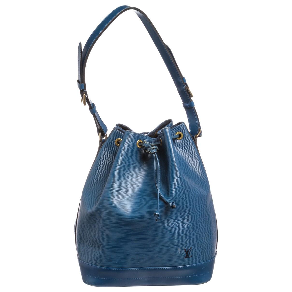 Louis Vuitton Pre-owned Noé Leather Handbag in Blue - Lyst