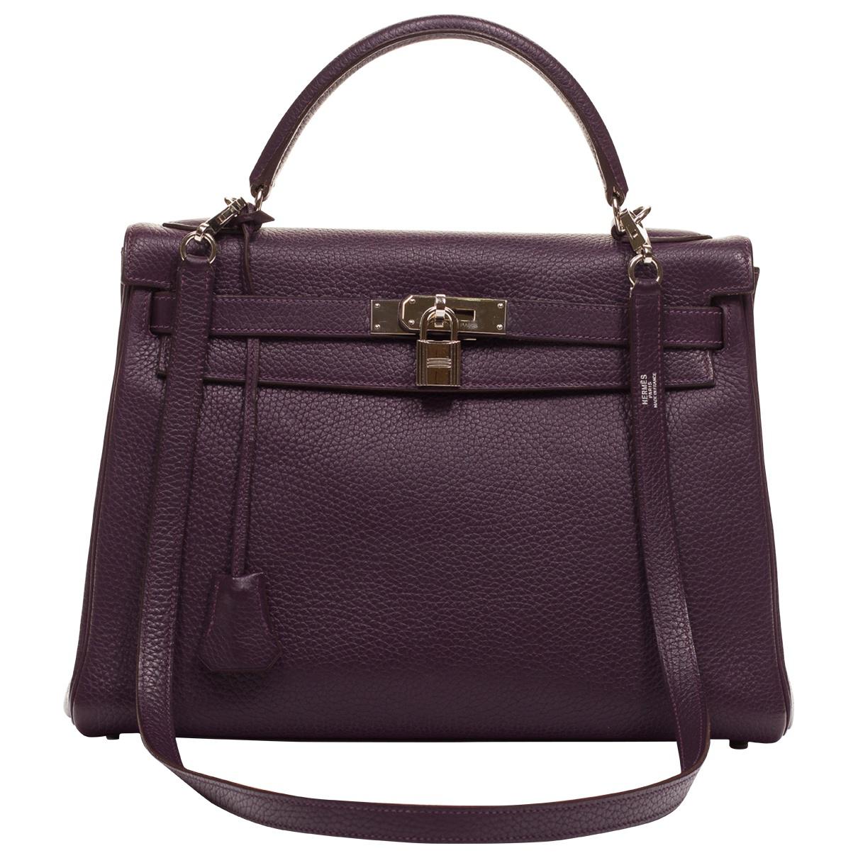 Hermès Birkin Leather Bag in Purple Lyst