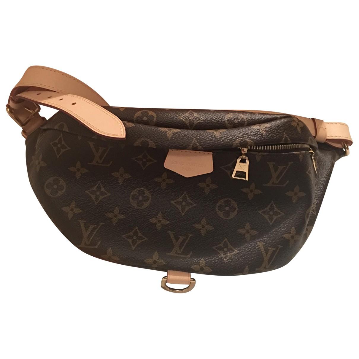 Louis Vuitton Pre-owned Bum Bag / Sac Ceinture Brown Cloth Clutch Bags - Lyst