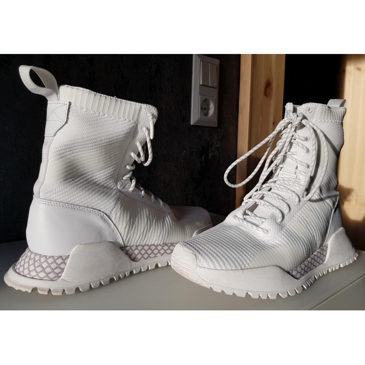 adidas Leather Boots in White for Men - Lyst