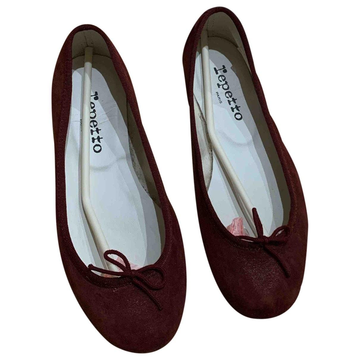 red repetto ballet flats