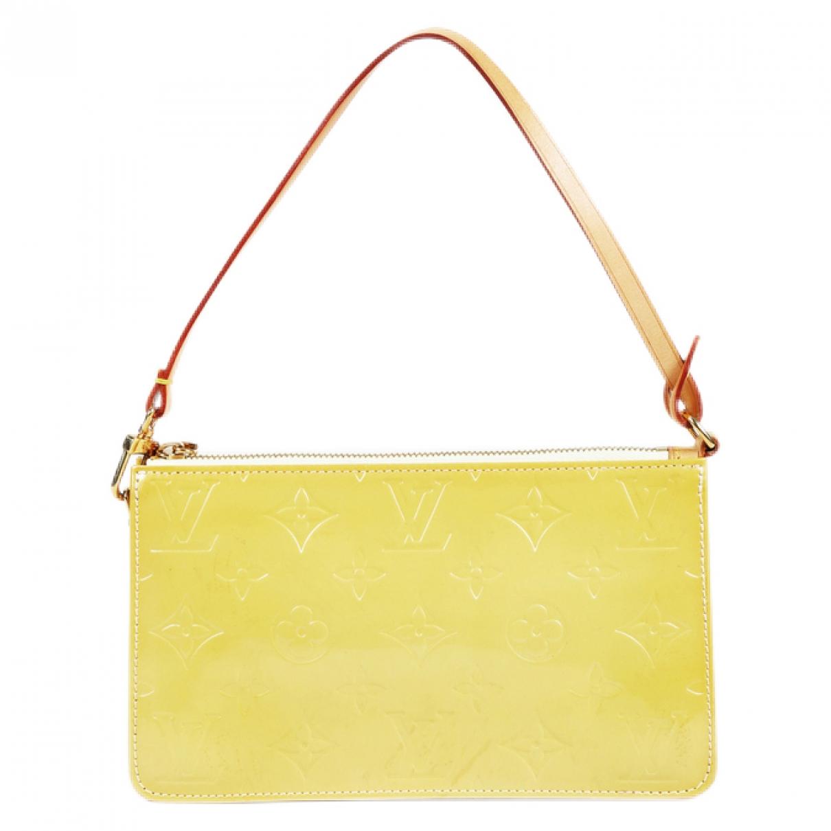Louis Vuitton Pre-owned Vintage Lexington Yellow Patent Leather Handbags in Yellow - Lyst