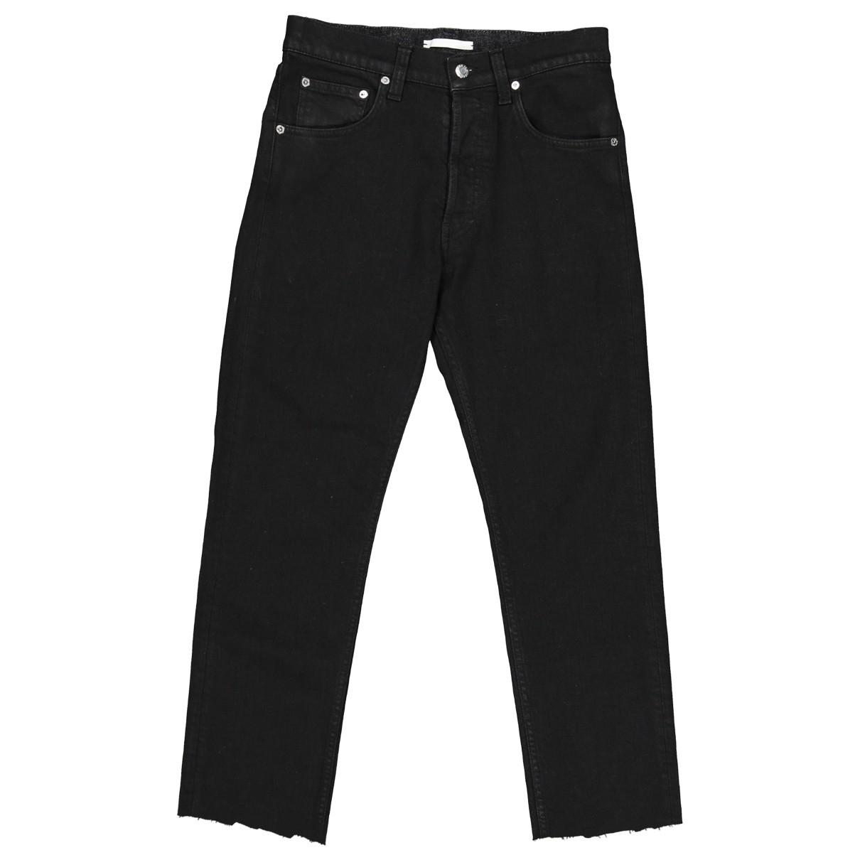 Lyst - Helmut Lang Black Cotton - Elasthane Jeans in Black