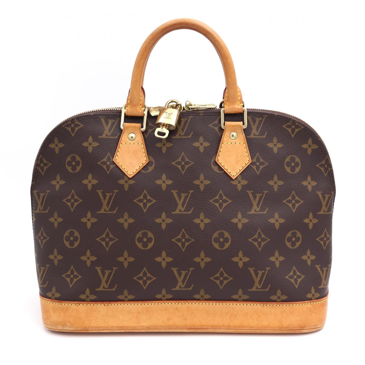 Louis Vuitton Pre-owned Vintage Alma Brown Cloth Handbags in Brown - Save 48% - Lyst