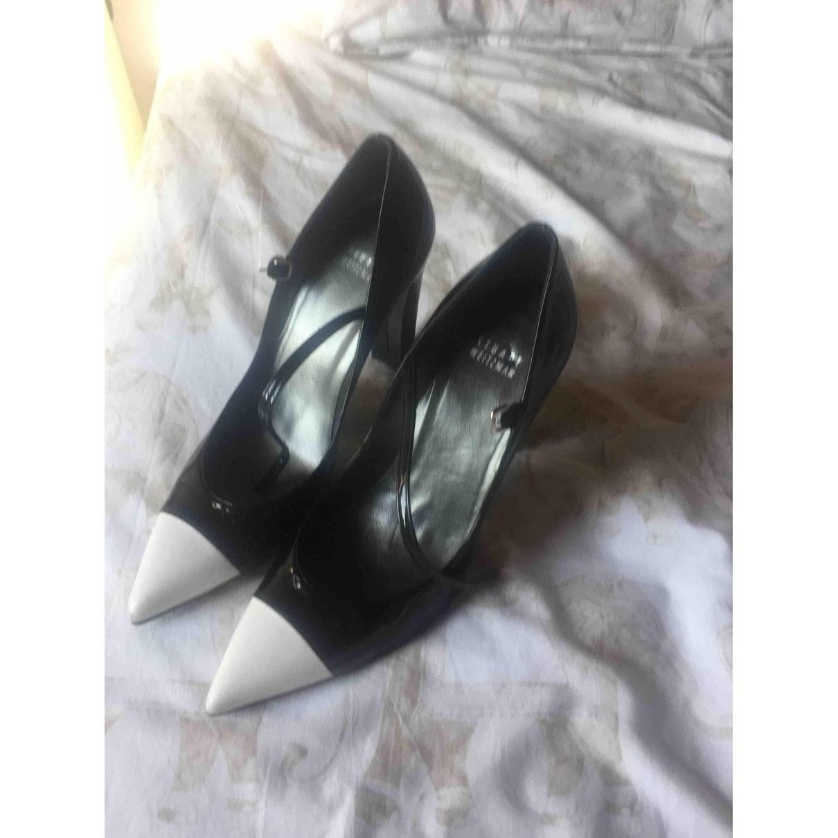 stuart weitzman leather heels