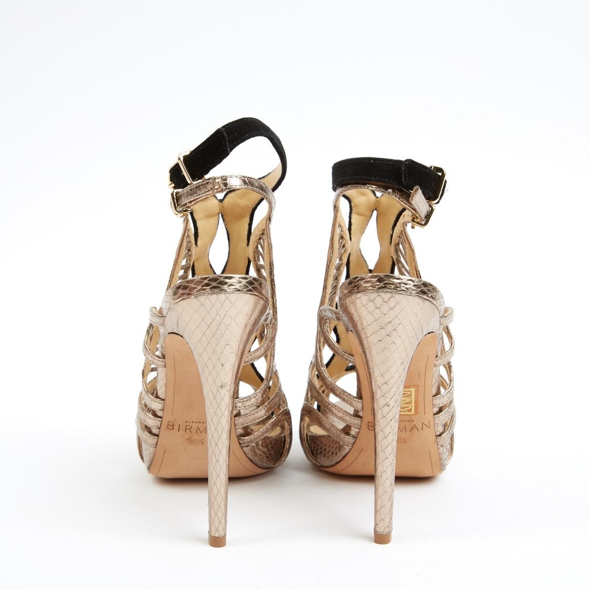 alexandre birman gold sandals