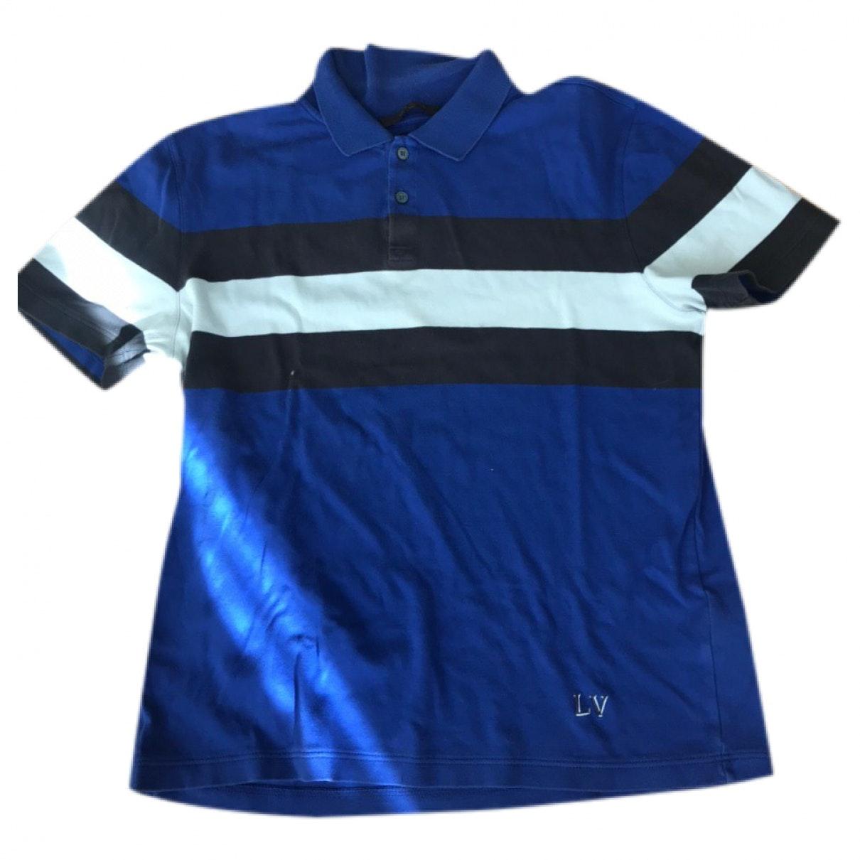 Louis Vuitton Cotton Polo Shirt in Blue for Men - Lyst