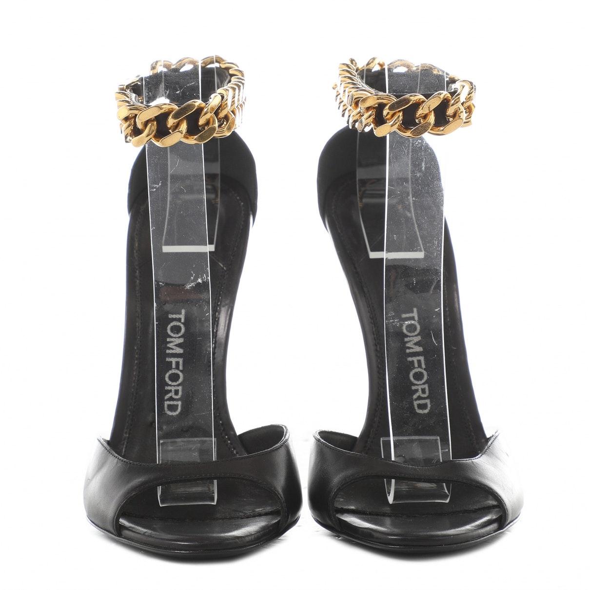 tom ford black platform heels