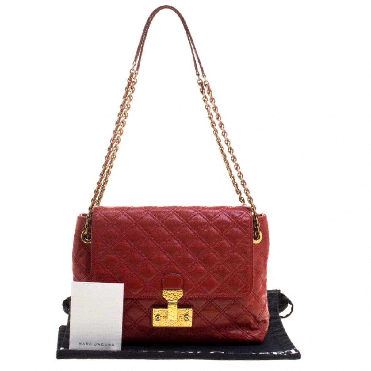 Marc Jacobs Red Leather Handbag - Lyst