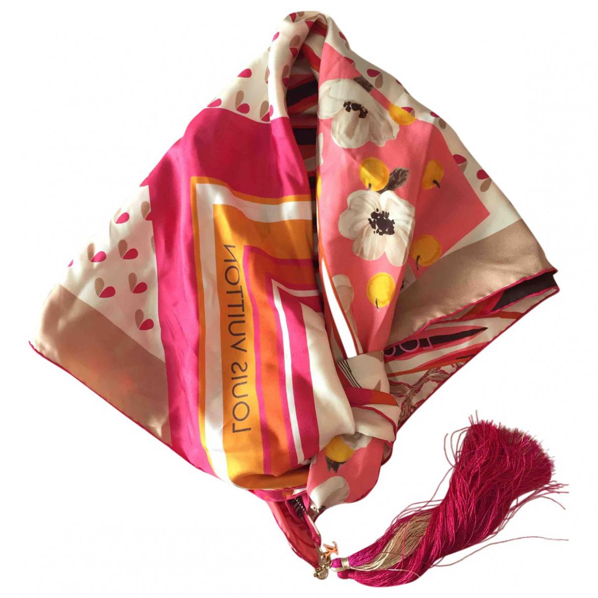 Lyst - Louis Vuitton Multicolour Silk Scarves in Red