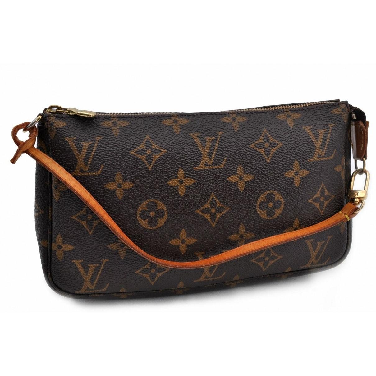 Louis Vuitton Pochette Accessoire Brown Cloth Clutch Bag - Save 23% - Lyst