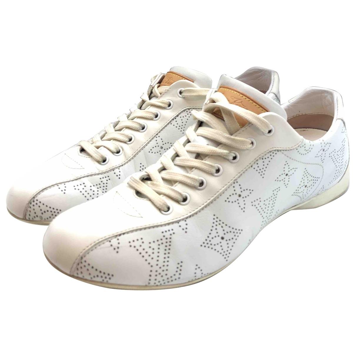 Louis Vuitton White Leather Trainers in White - Lyst