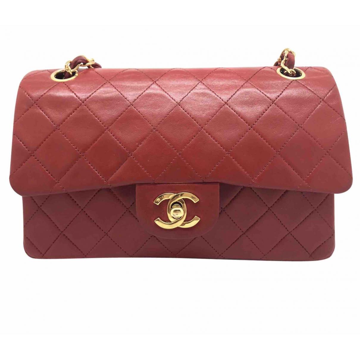 Lyst Chanel Pre Owned Vintage Timeless Red Leather Handbag In Chanel Women S Pre Owned Vintage Timeless Red Leather Handbag