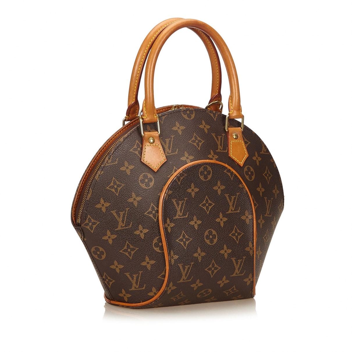 Louis Vuitton Canvas Pre-owned Ellipse Handbag in Brown - Lyst