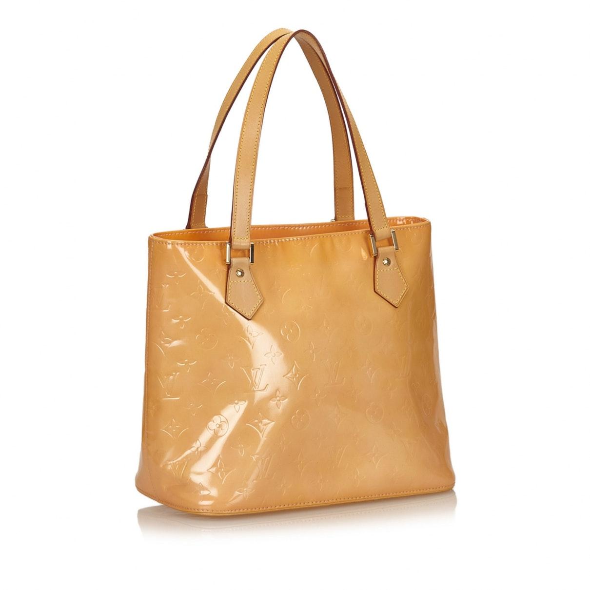 Louis Vuitton Houston Brown Patent Leather - Lyst