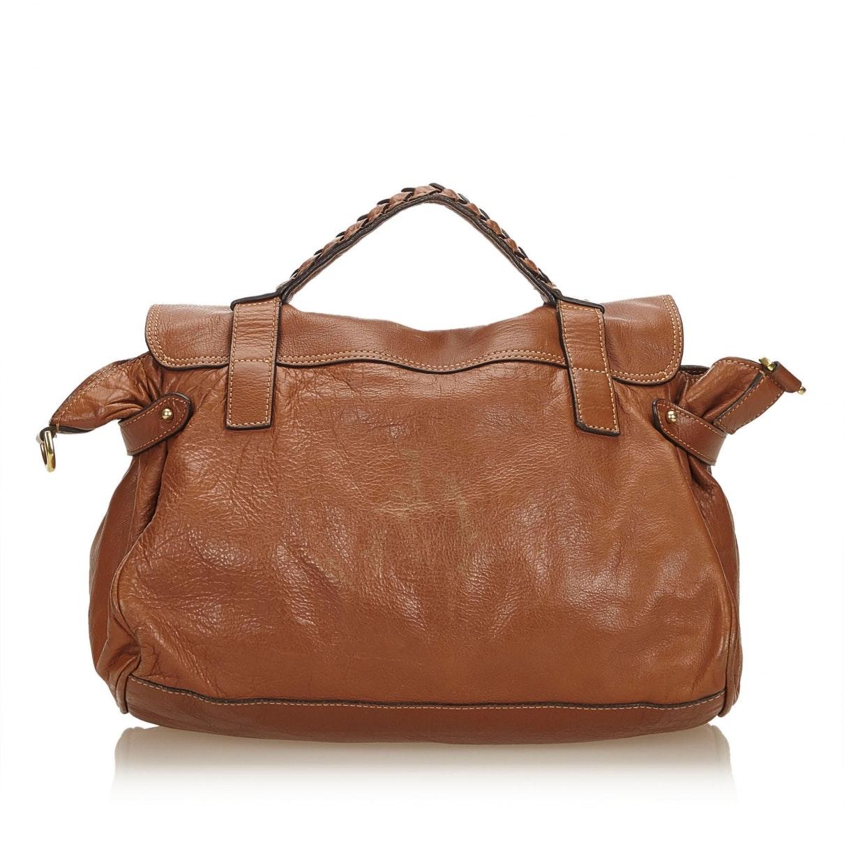 Mulberry Leather Brown Satchel - Lyst