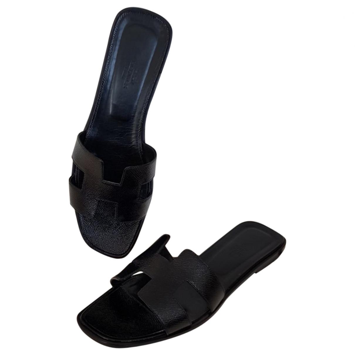 hermes sandals black patent leather