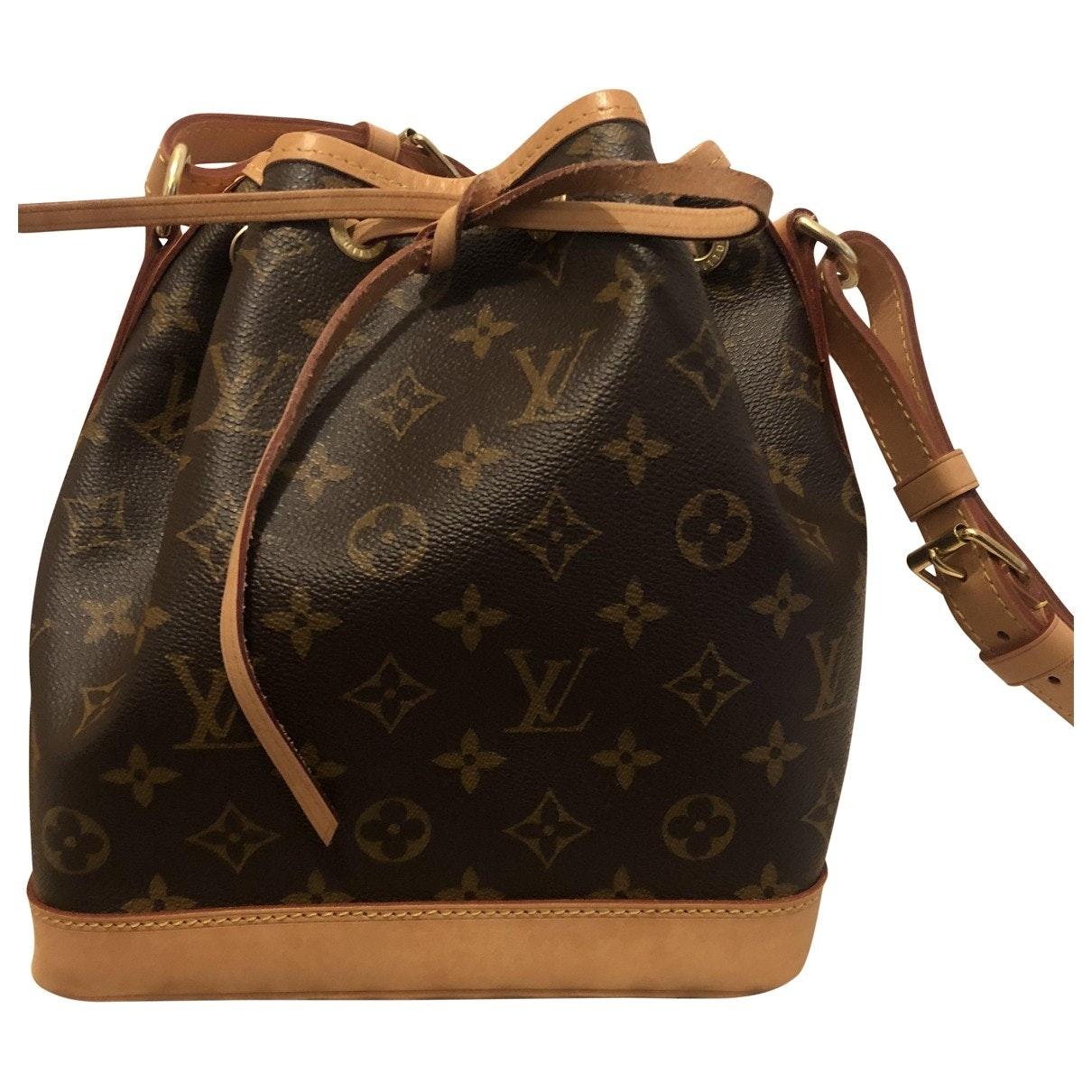 Louis Vuitton Noé Brown Cloth Handbag - Lyst