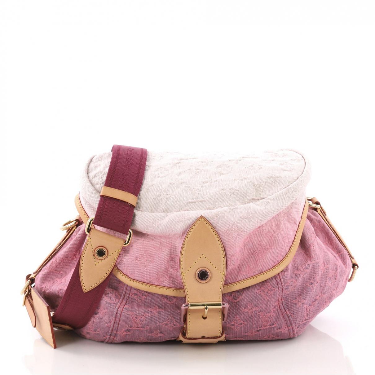 Louis Vuitton Pink Denim - Jeans Handbag - Lyst