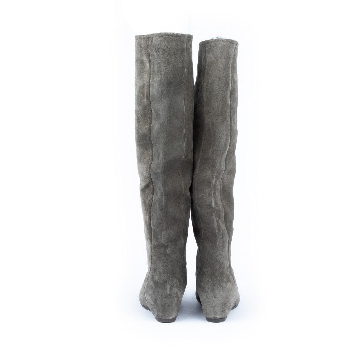 lanvin suede boots