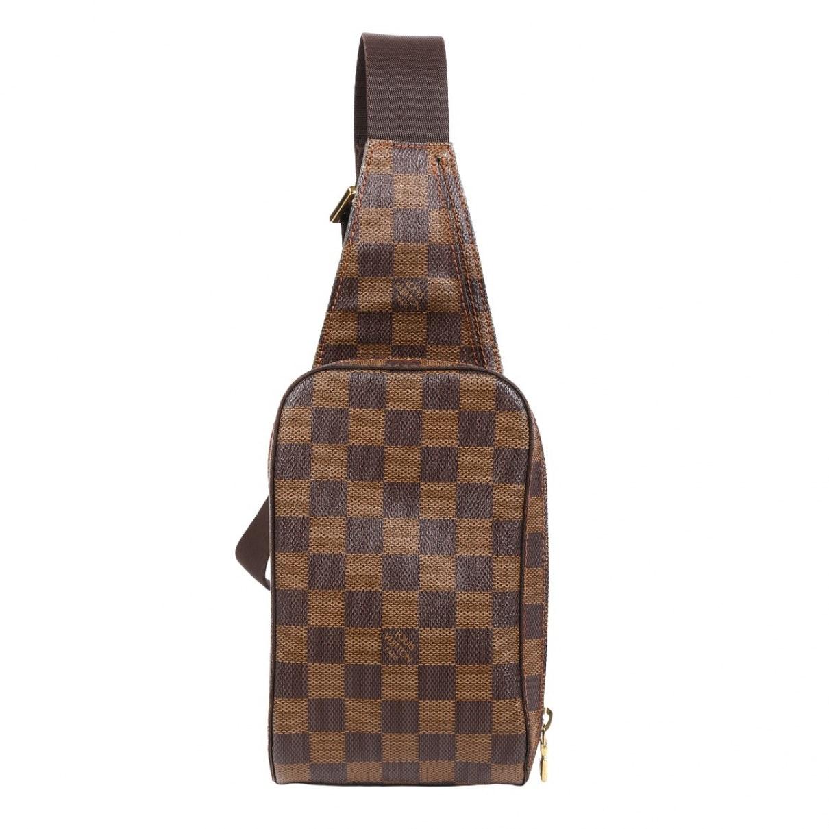 Louis Vuitton Geronimo Cloth Handbag in Brown - Lyst