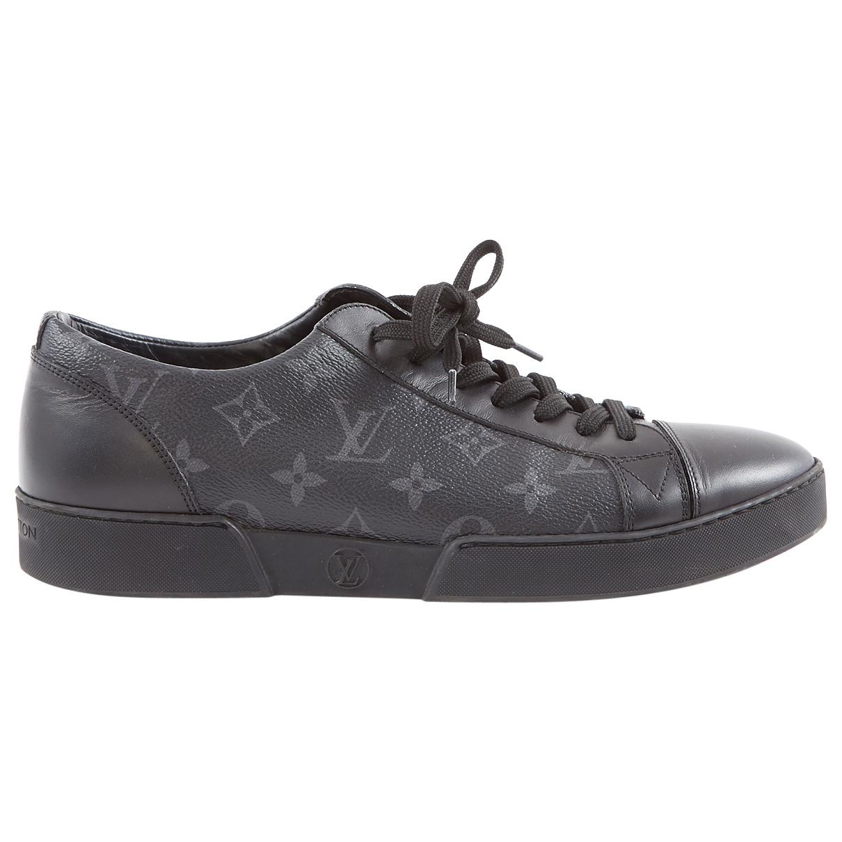 Louis Vuitton Canvas Low Trainers in Black for Men - Lyst