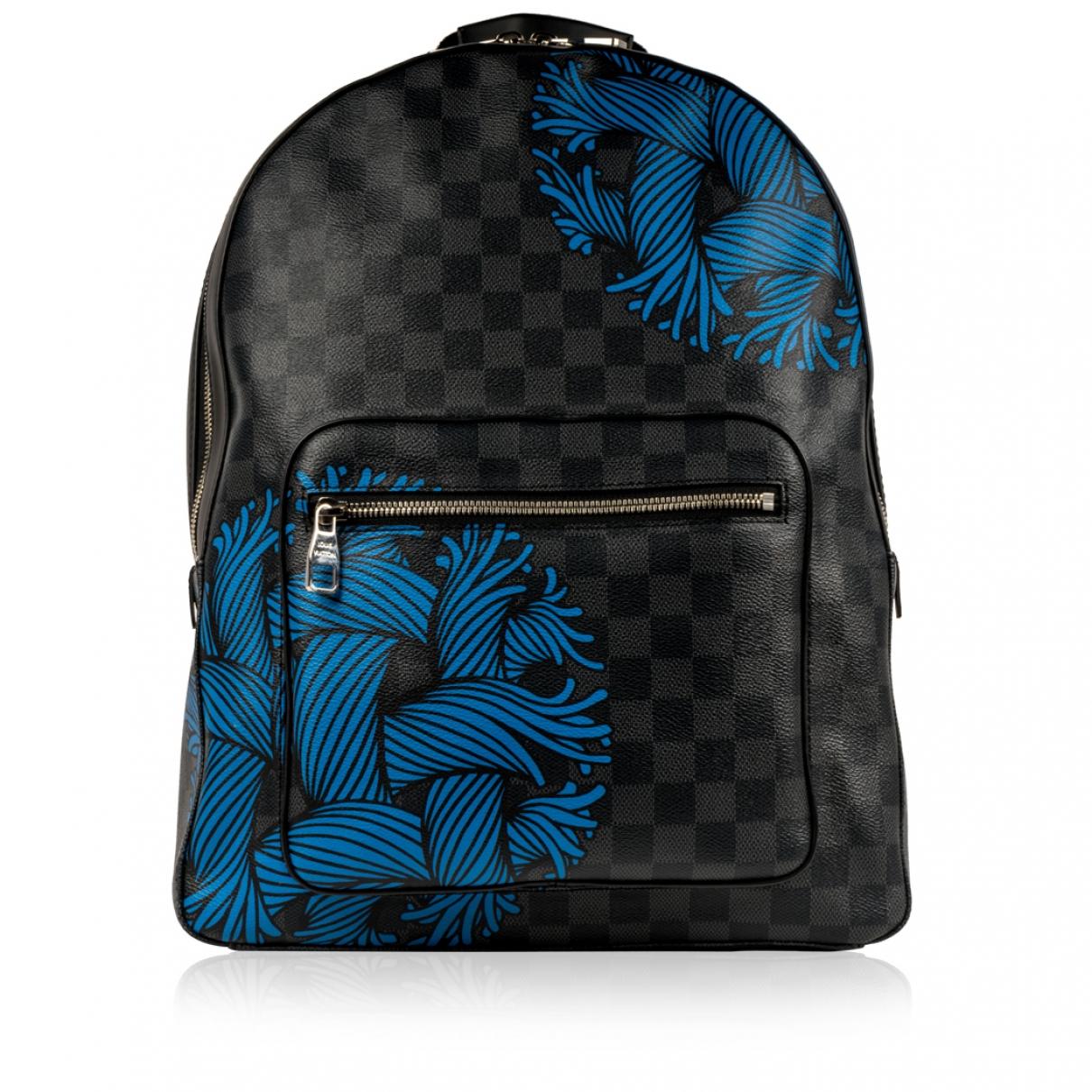 louis vuitton blue backpack
