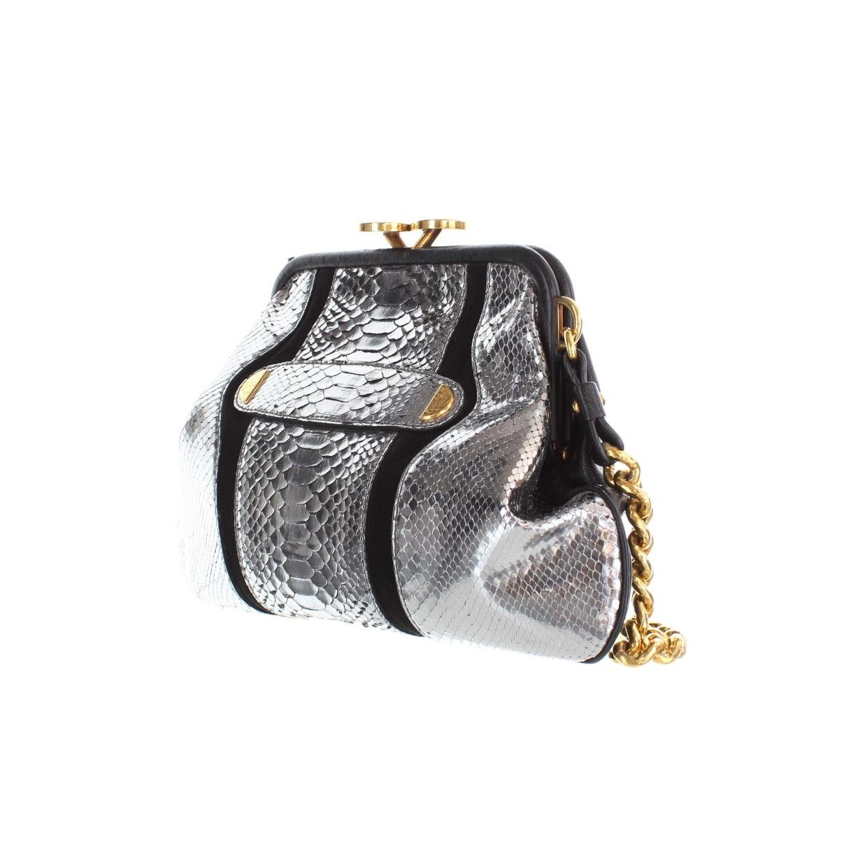 Marc Jacobs Silver Leather Handbag in Metallic - Lyst