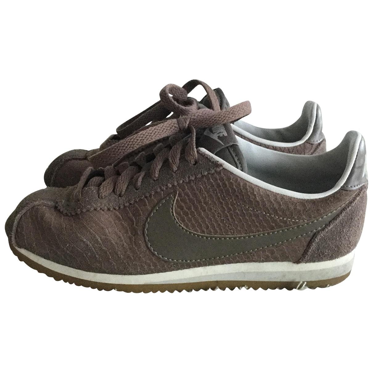 nike cortez brown leather