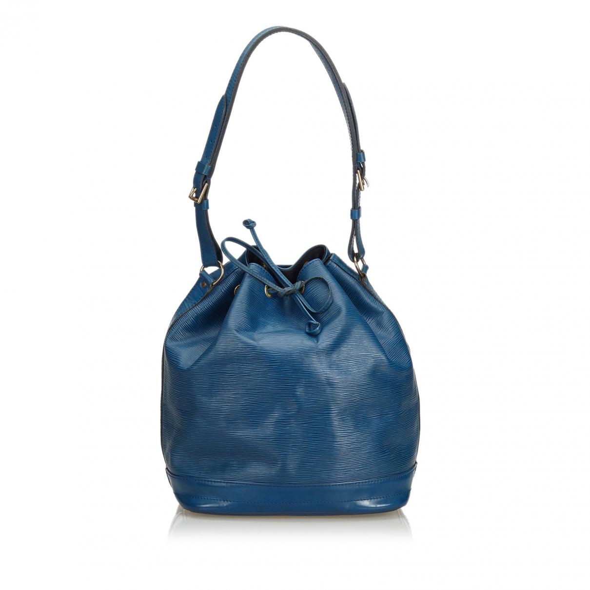 Lyst - Louis Vuitton Pre-owned Vintage Noé Blue Leather Handbags in Blue