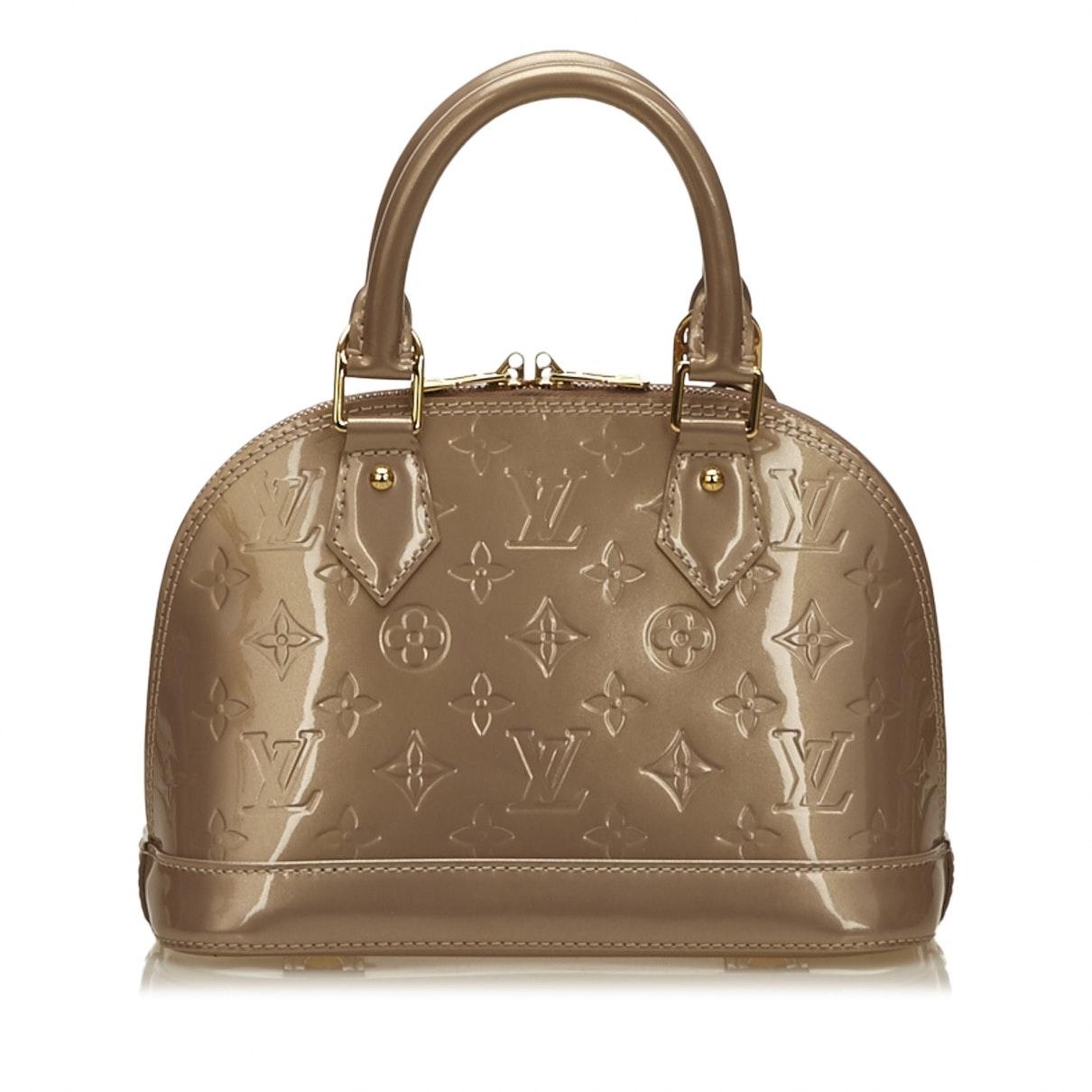 Louis Vuitton Alma Brown Patent Leather - Lyst