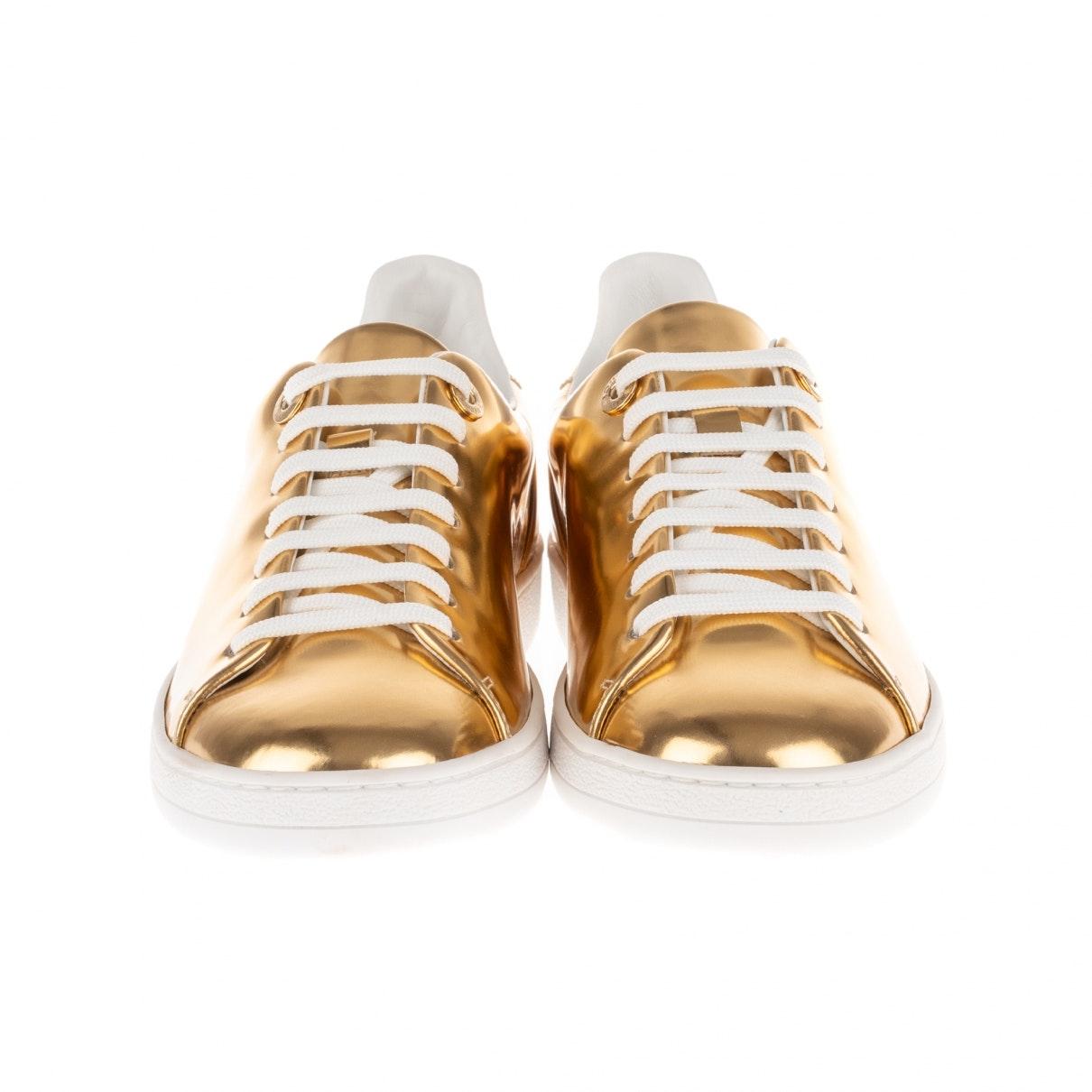 louis vuitton trainers gold