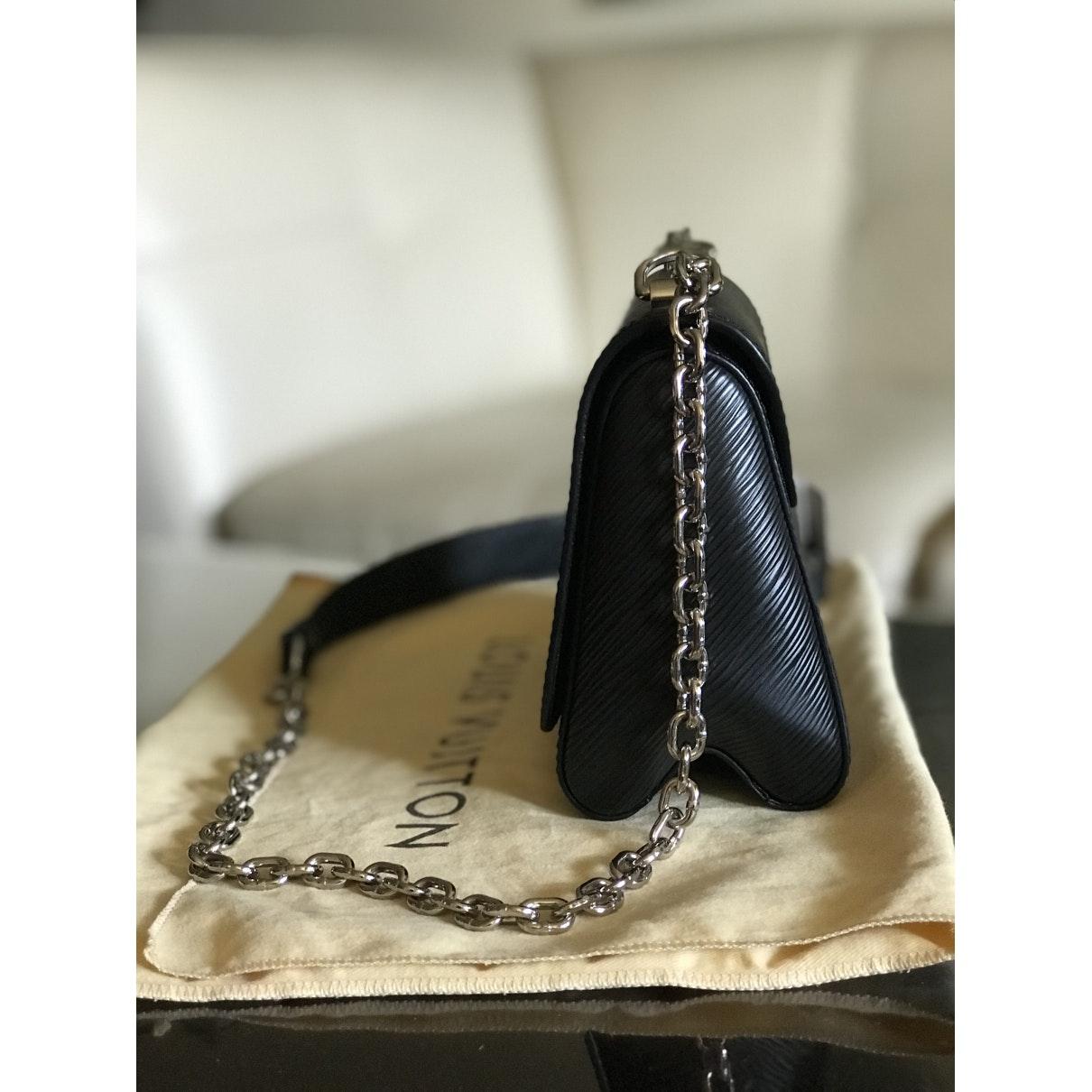 Louis Vuitton Twist Black Leather Handbag - Lyst