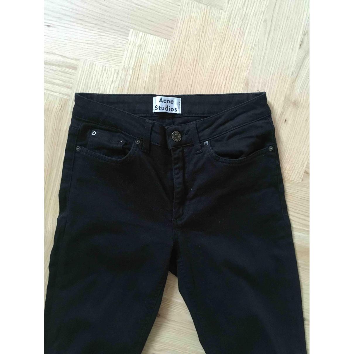 Acne Studios Denim Skin 5 Slim Jeans in Black - Lyst