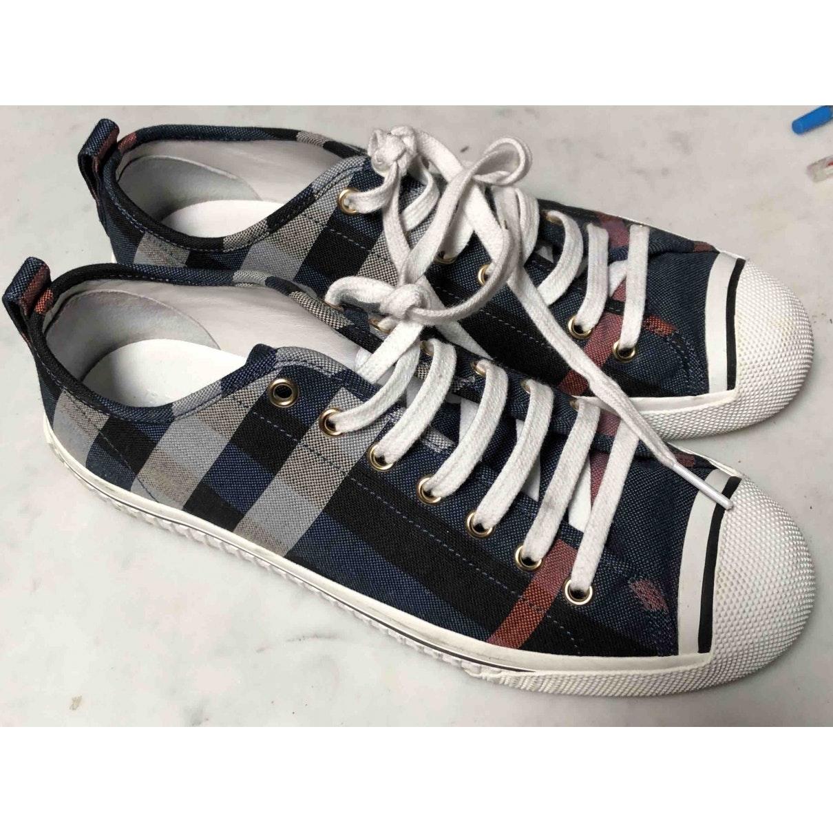 blue burberry trainers