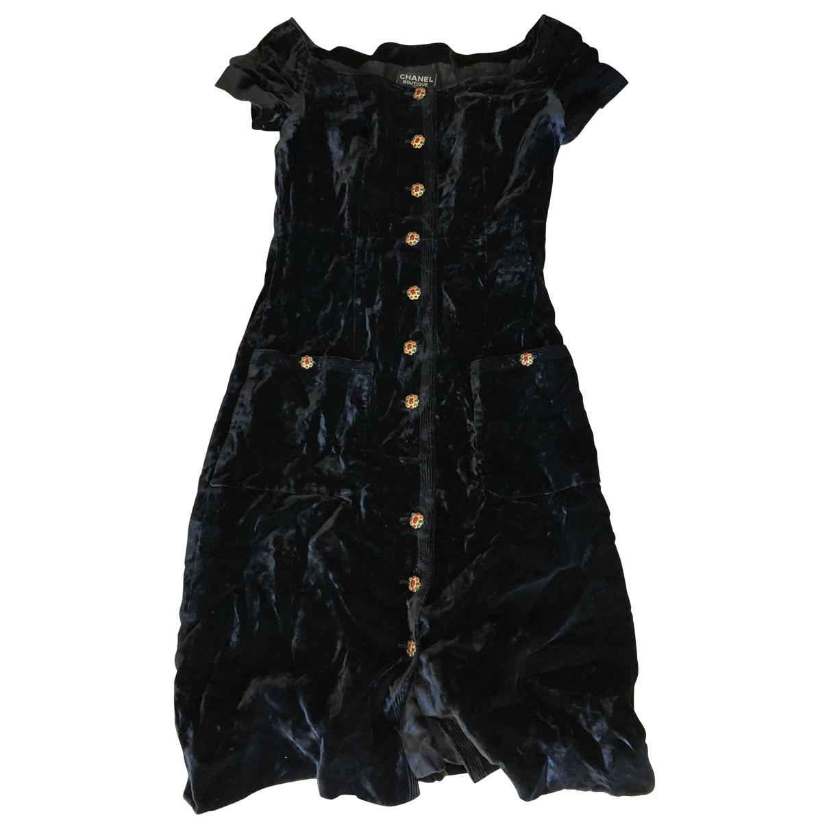 chanel velvet dress