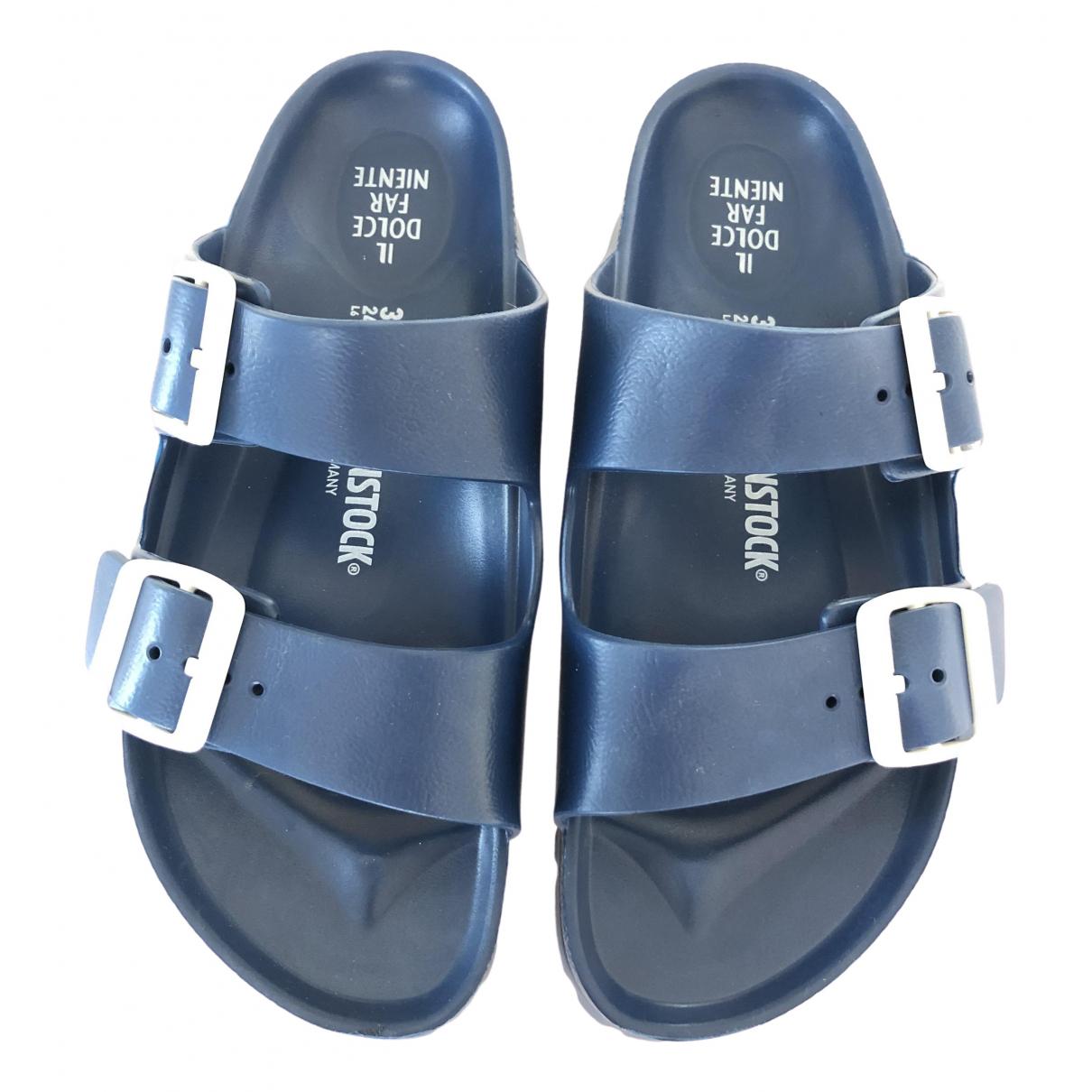 birkenstock blue plastic