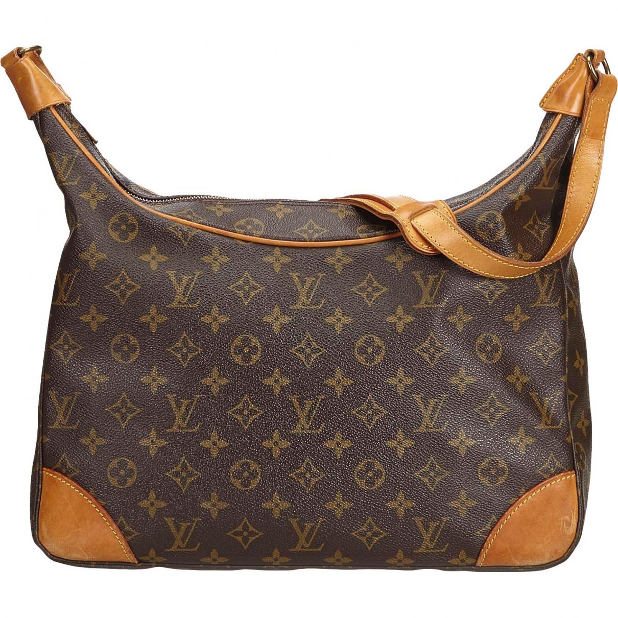 Lyst - Louis Vuitton Vintage Boulogne Brown Cloth Handbag in Brown