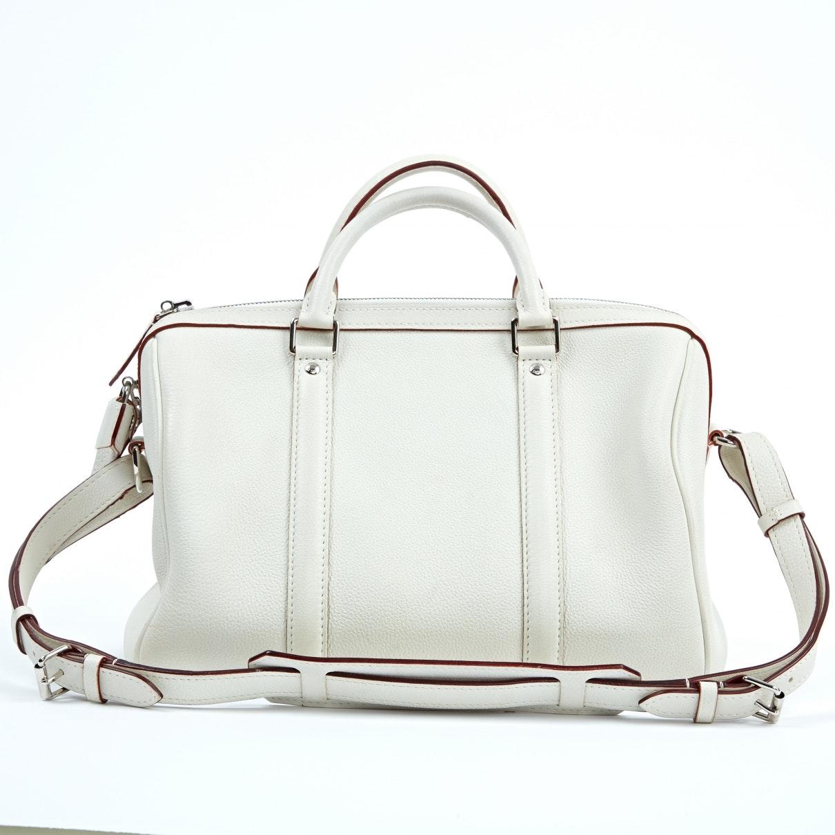 Louis Vuitton Sofia Coppola White Leather Handbag - Lyst