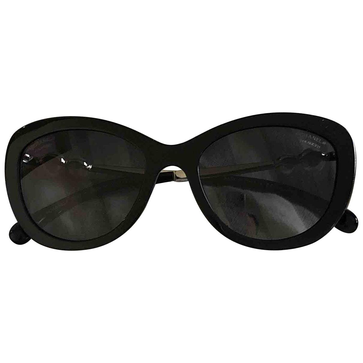 Chanel Oversized Sunglasses in Black - Lyst