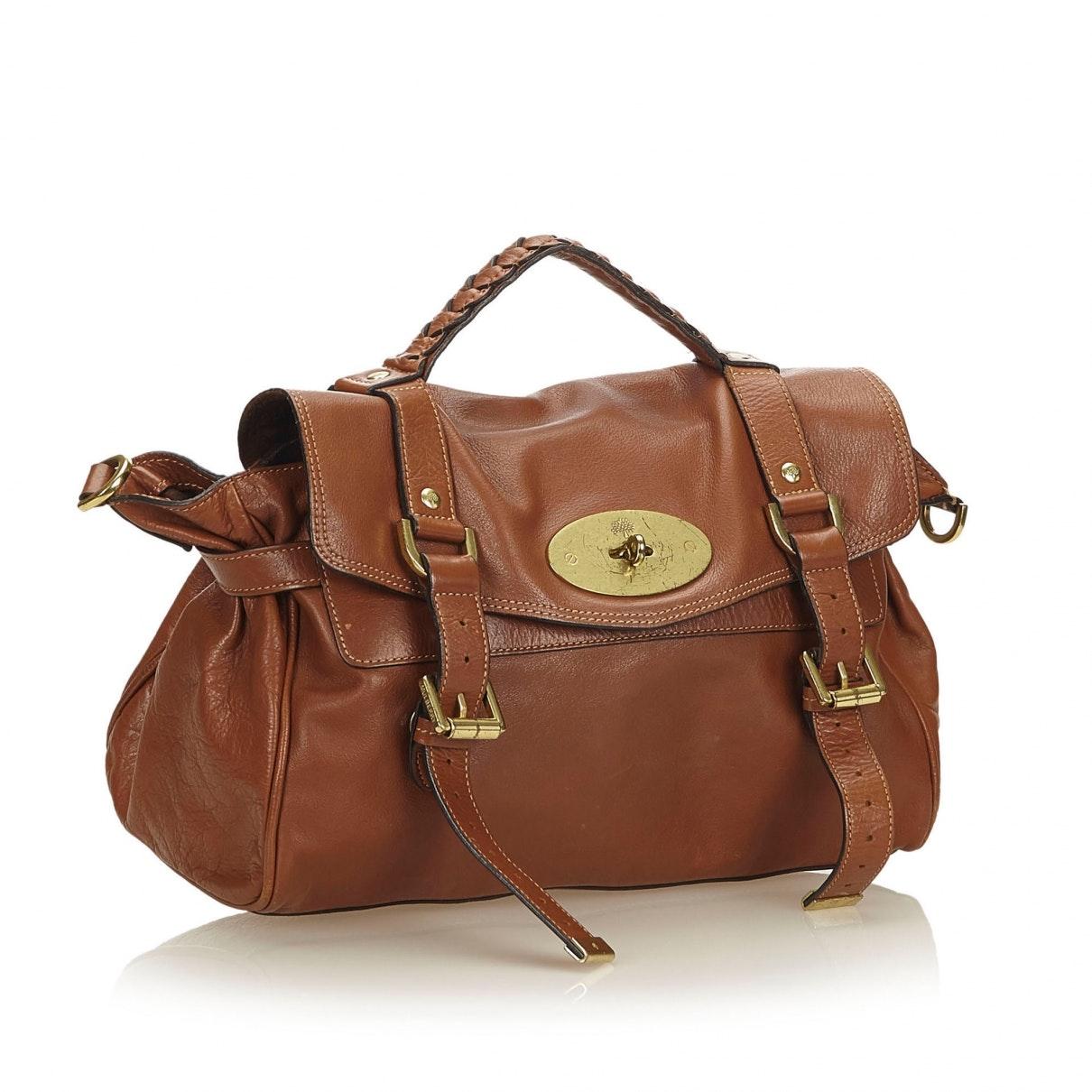 Mulberry Leather Brown Satchel - Lyst