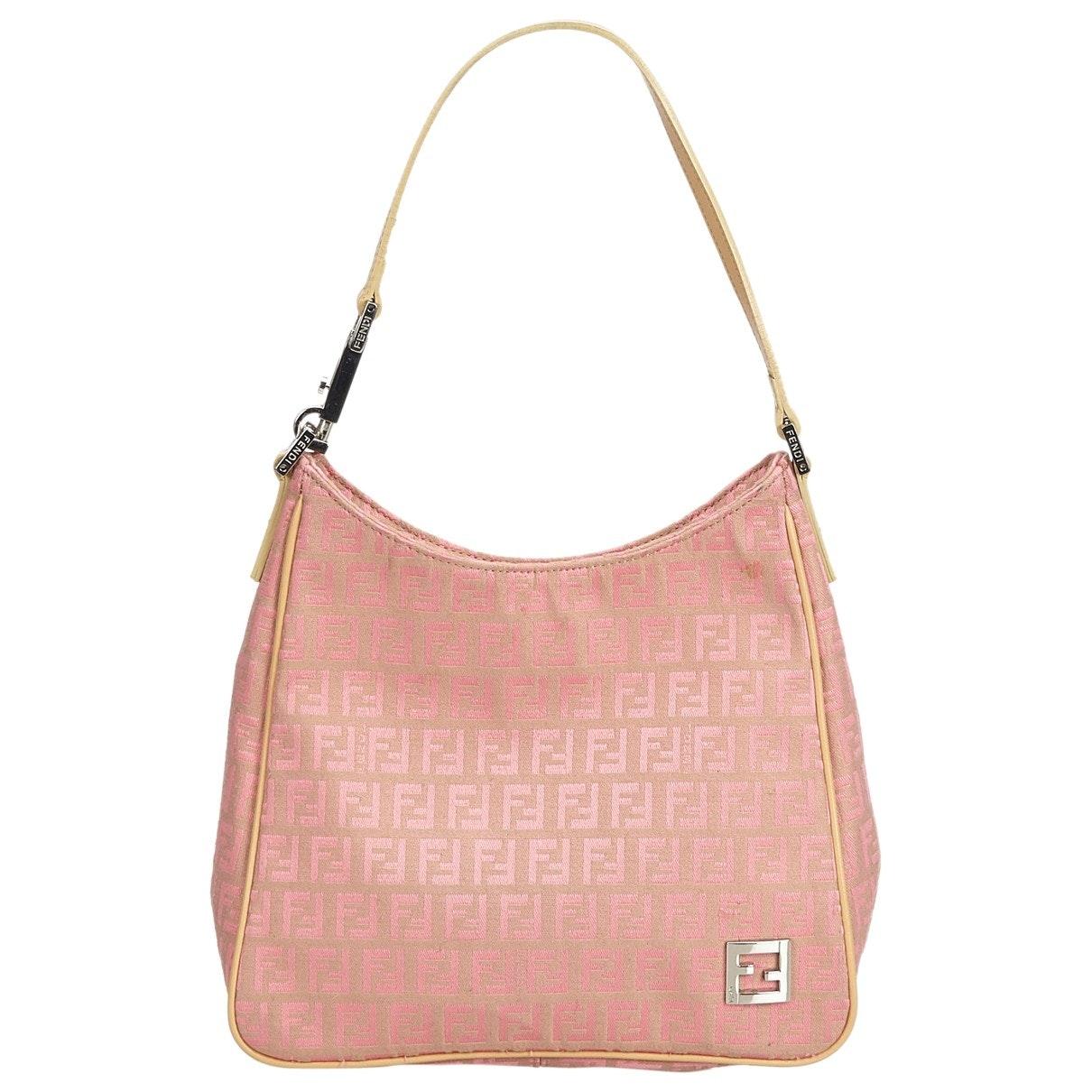 Fendi Pink Cloth Handbag - Lyst