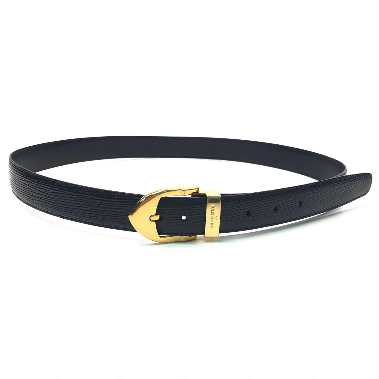 Louis Vuitton Leather Belt in Black for Men - Lyst