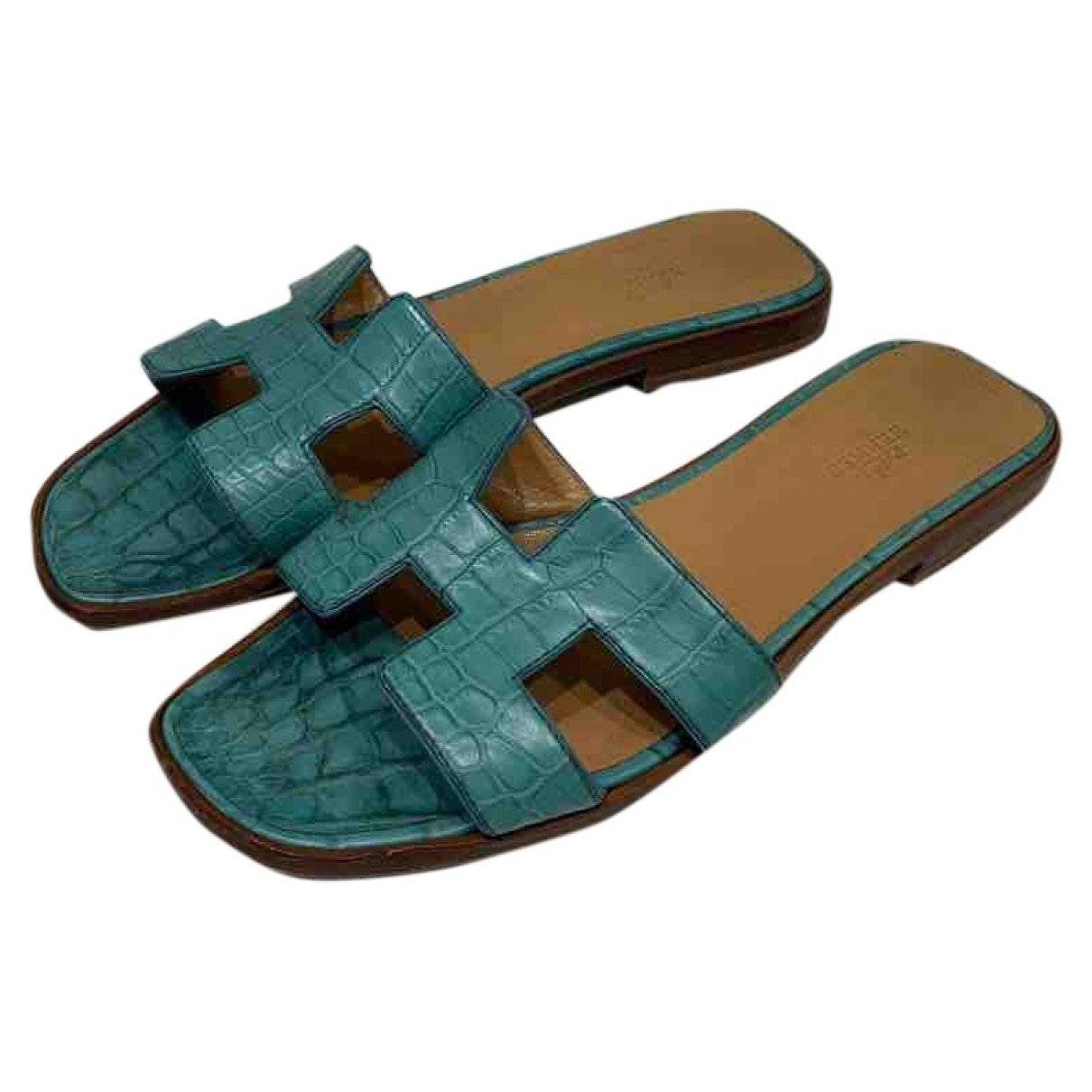 hermes sandals crocodile