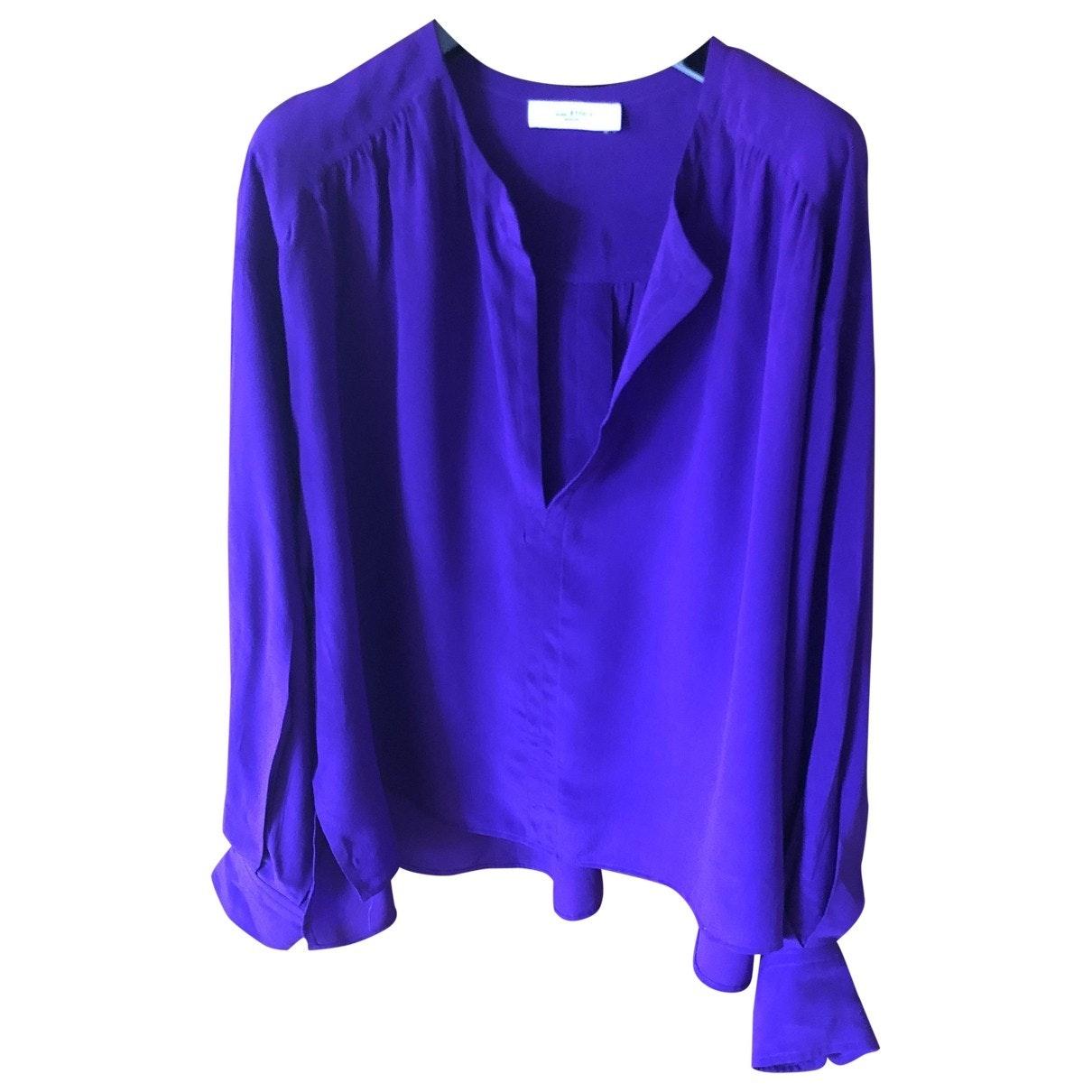 Étoile Isabel Marant Silk Blouse in Purple - Lyst