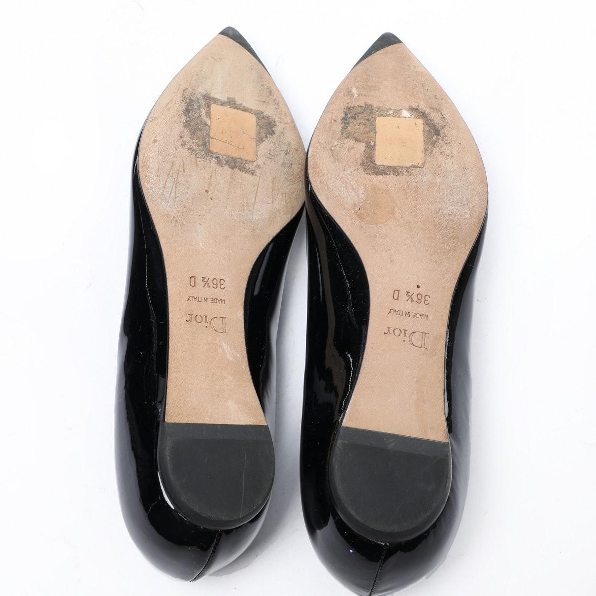 dior pointed flats