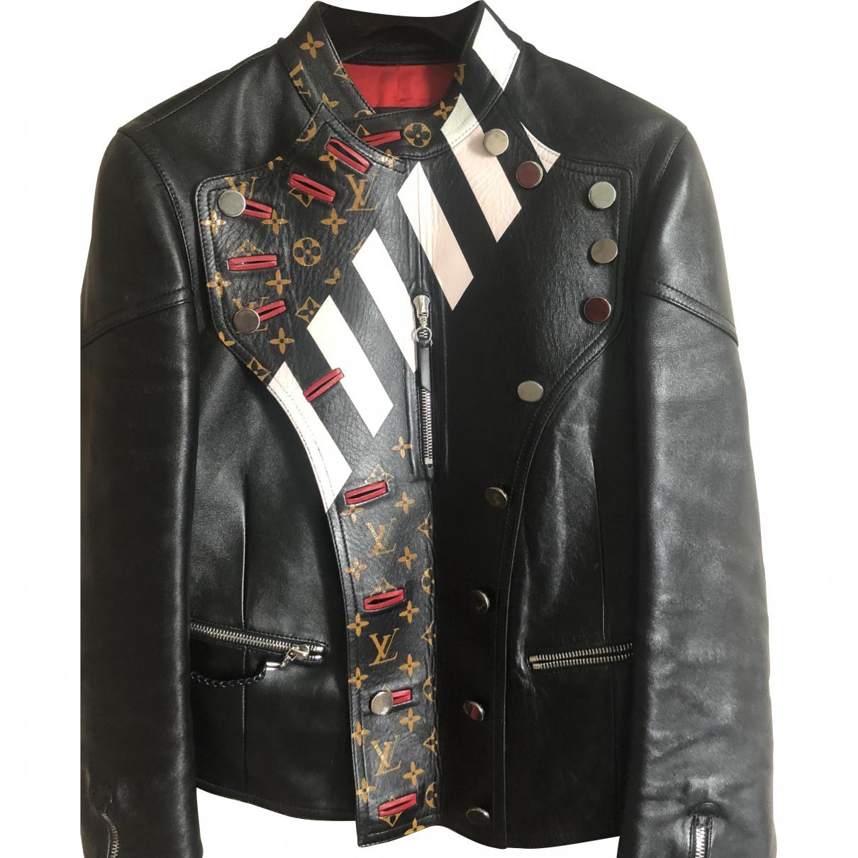 Louis Vuitton Black Leather Jacket - Lyst